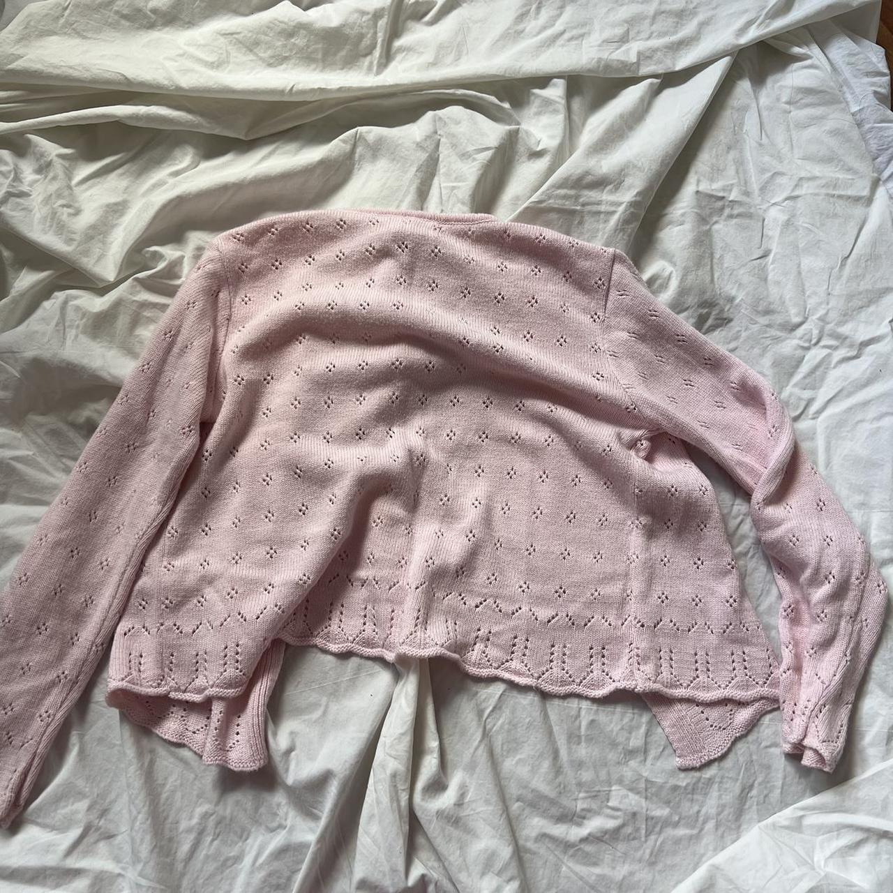 Brandy Melville Women's Pink Cardigan Depop