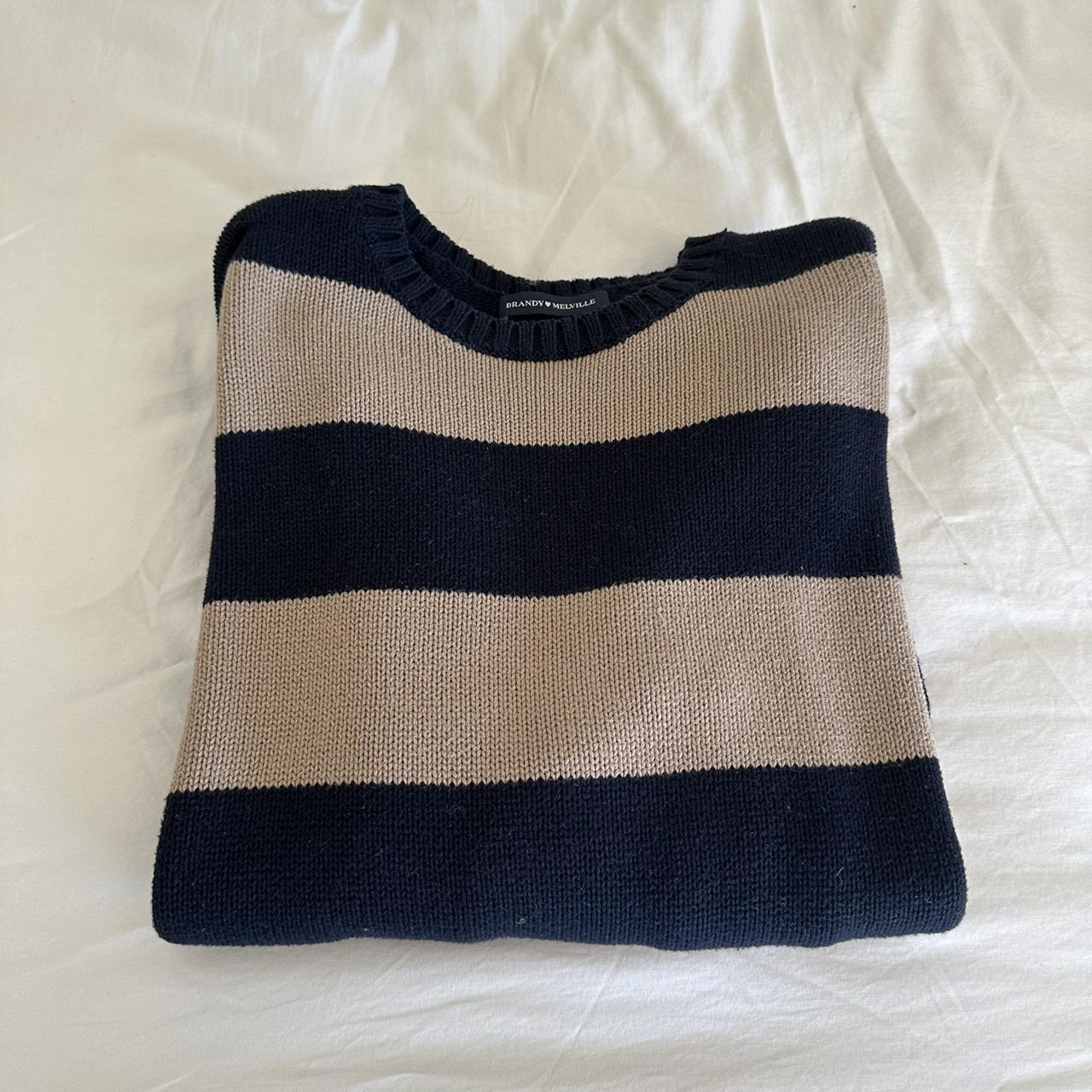 Brandy Melville Brianna Cotton Thick Stripe Depop