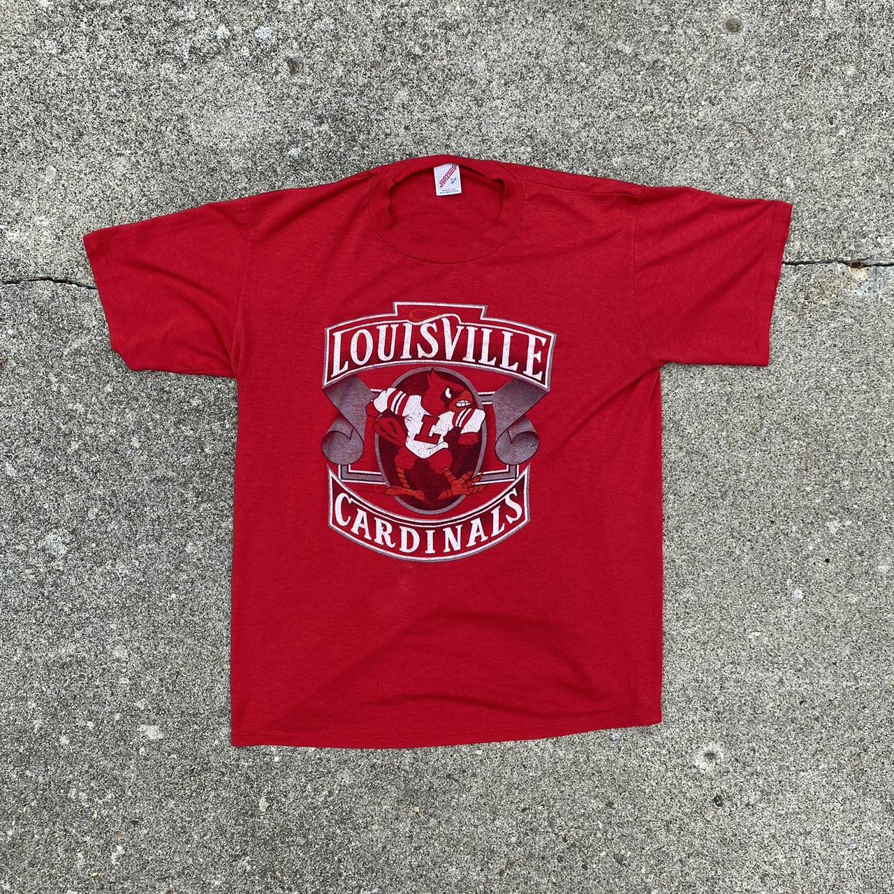 Vintage 90'S 1991 Louisville Cardinals Single Stitch T Shirt