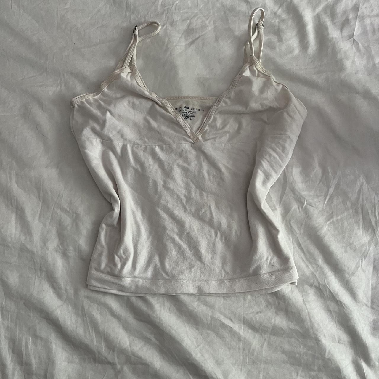 Brandy Melville white tank top Depop
