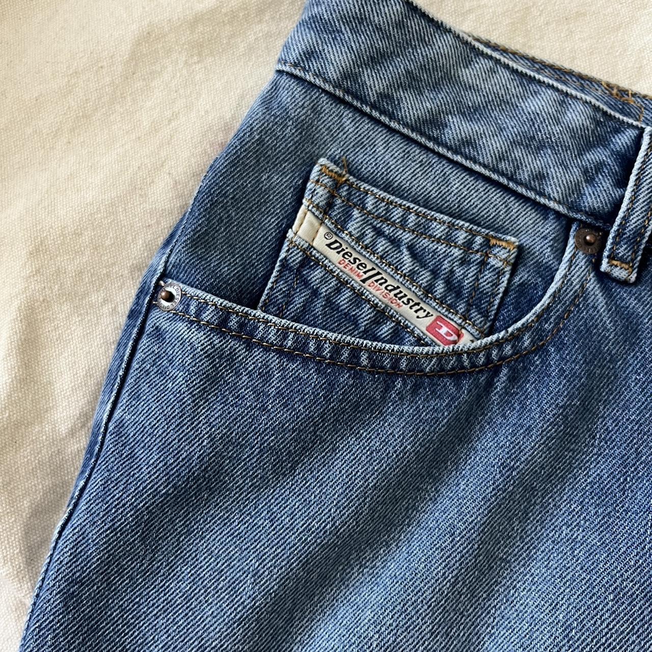 vintage denim mini skirt diesel mini denim skirt soo... - Depop