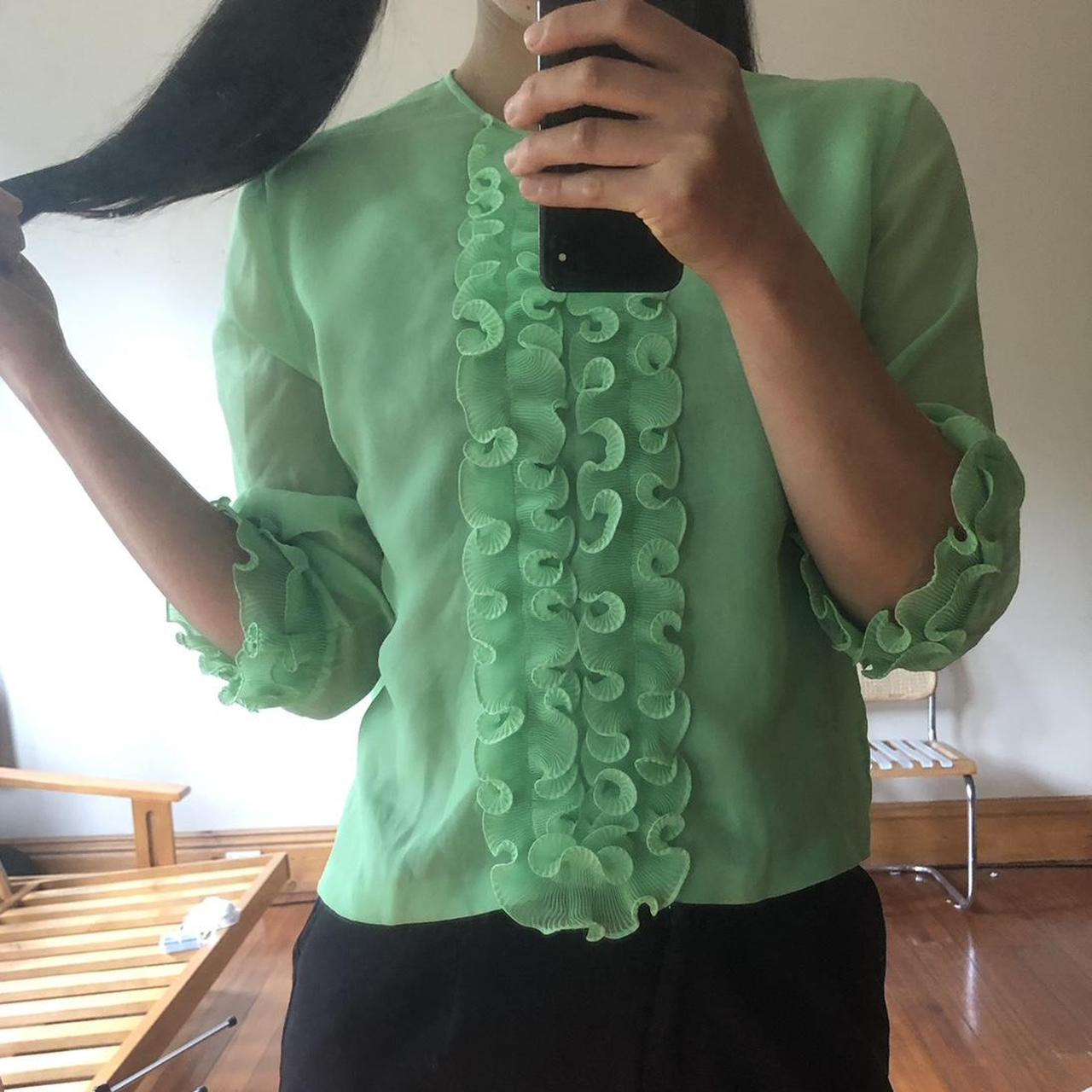 Women's Green Blouse Depop