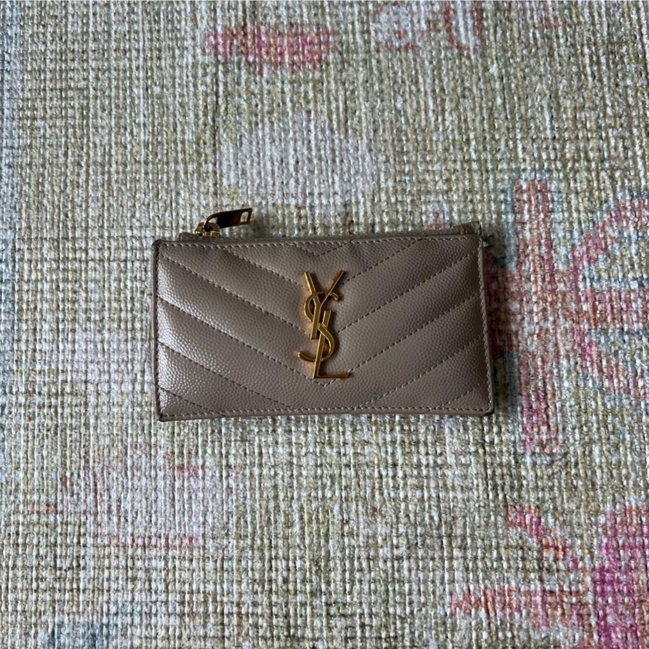 saint laurent monogram wallet good