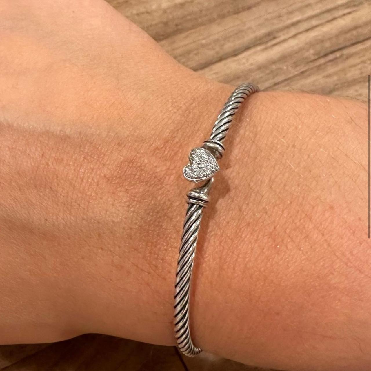 Heart Charm Bracelet David Yurman Cable Heart Bracelet David
