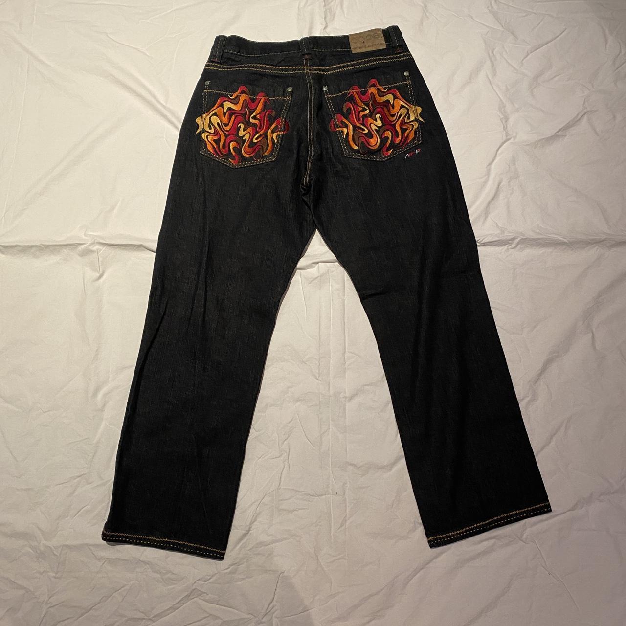 Coogi Men's Navy and Red Jeans