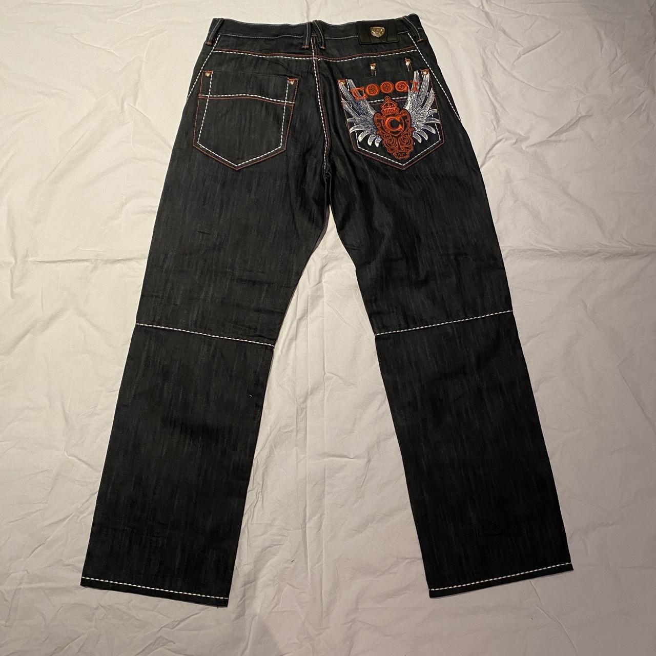 Coogi Men's Navy and Red Jeans