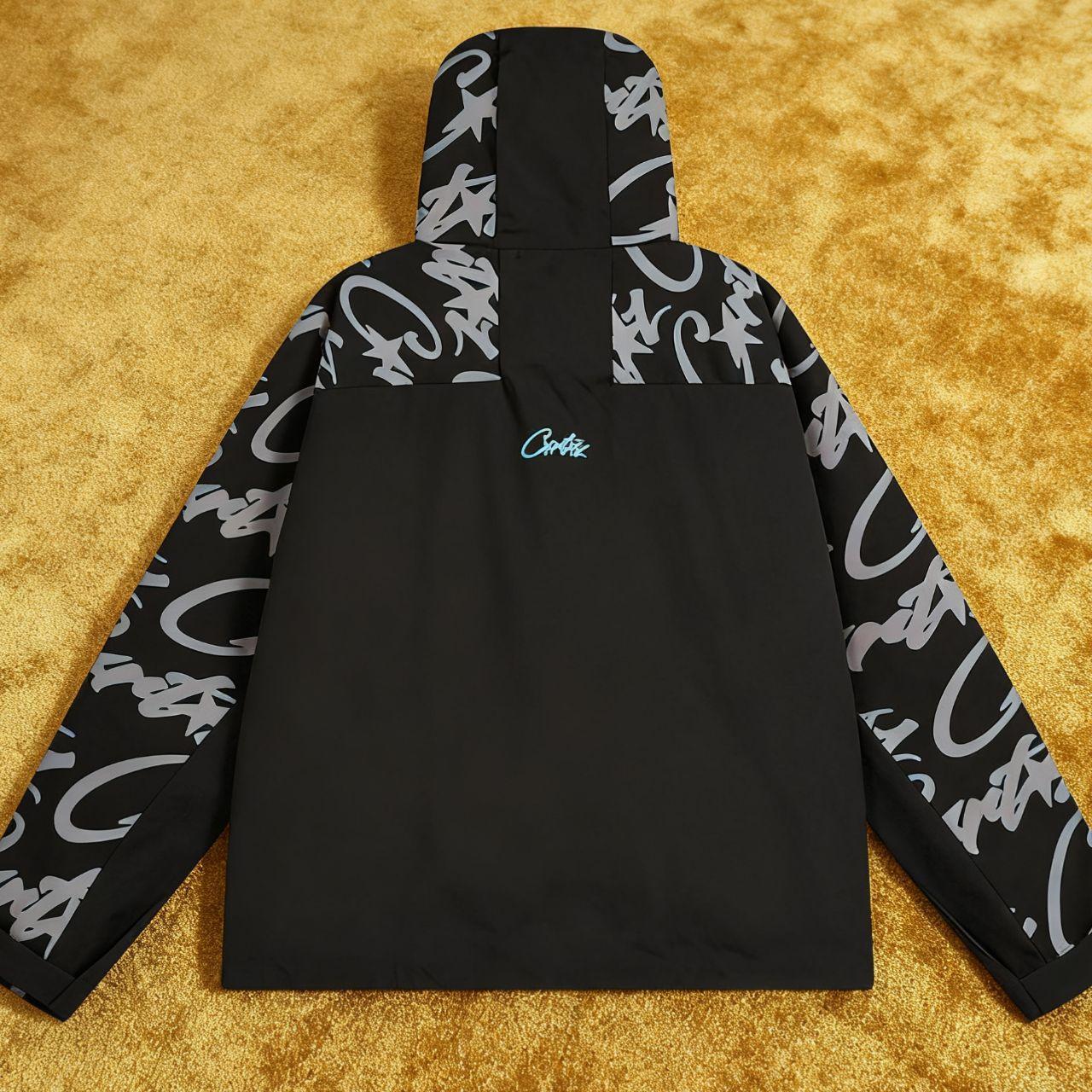 Corteiz Superior V2 Zip-Up Hoodie In Black Mens | Depop