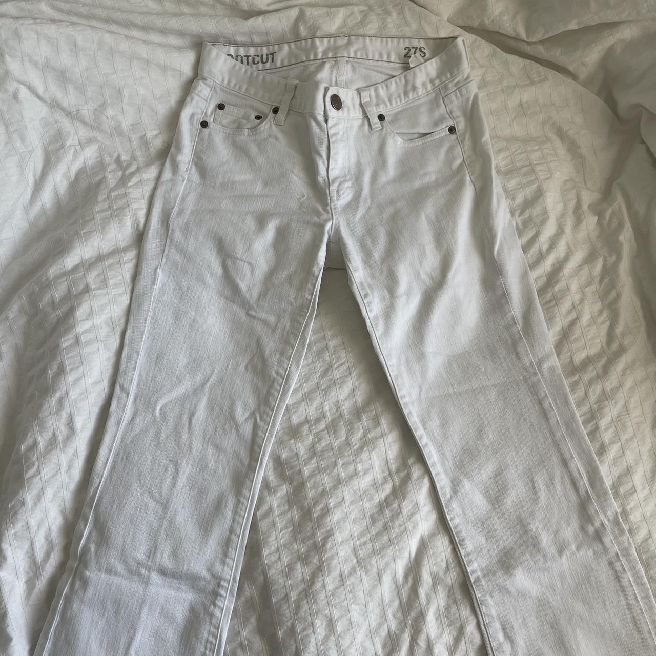 J.Crew Women's White Jeans Depop