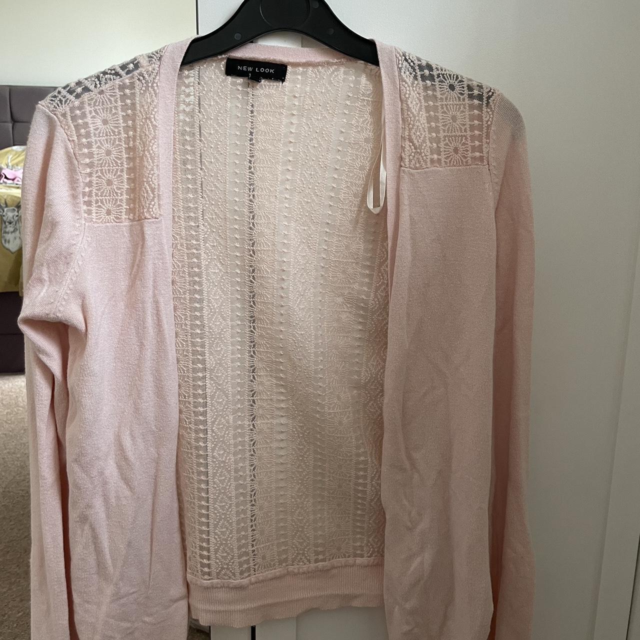 New Look light pink cardigan size 6/8, barely worn... - Depop
