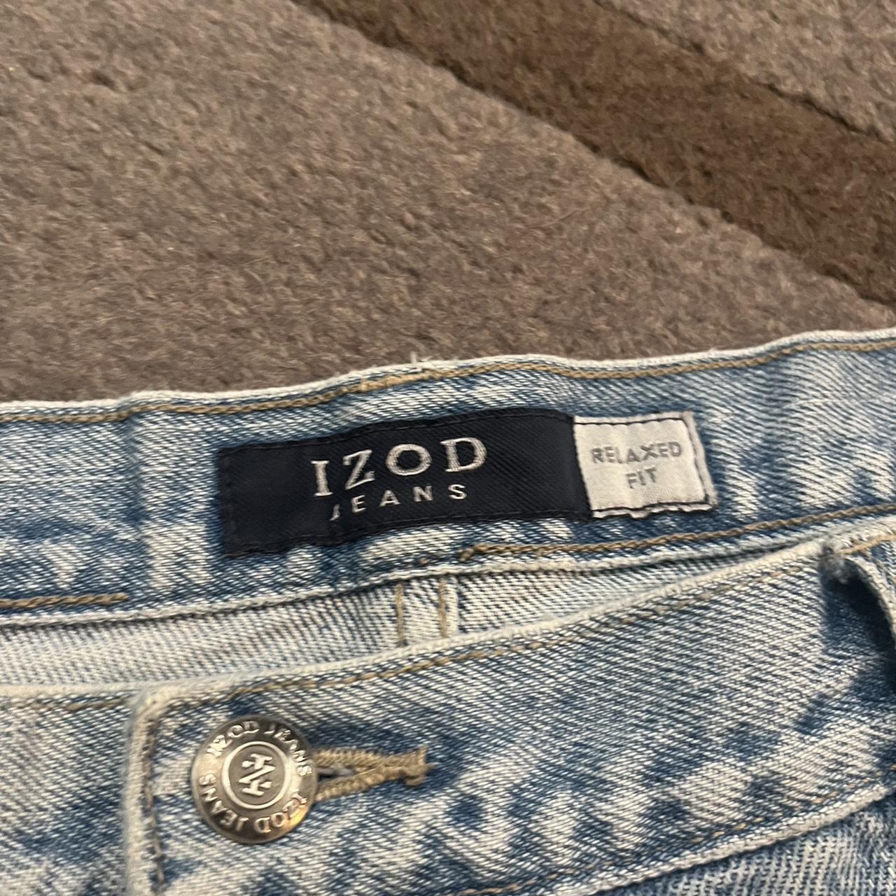 Izod Jeans Relaxed Fit, Very Baggy •Cut Ends fit... - Depop