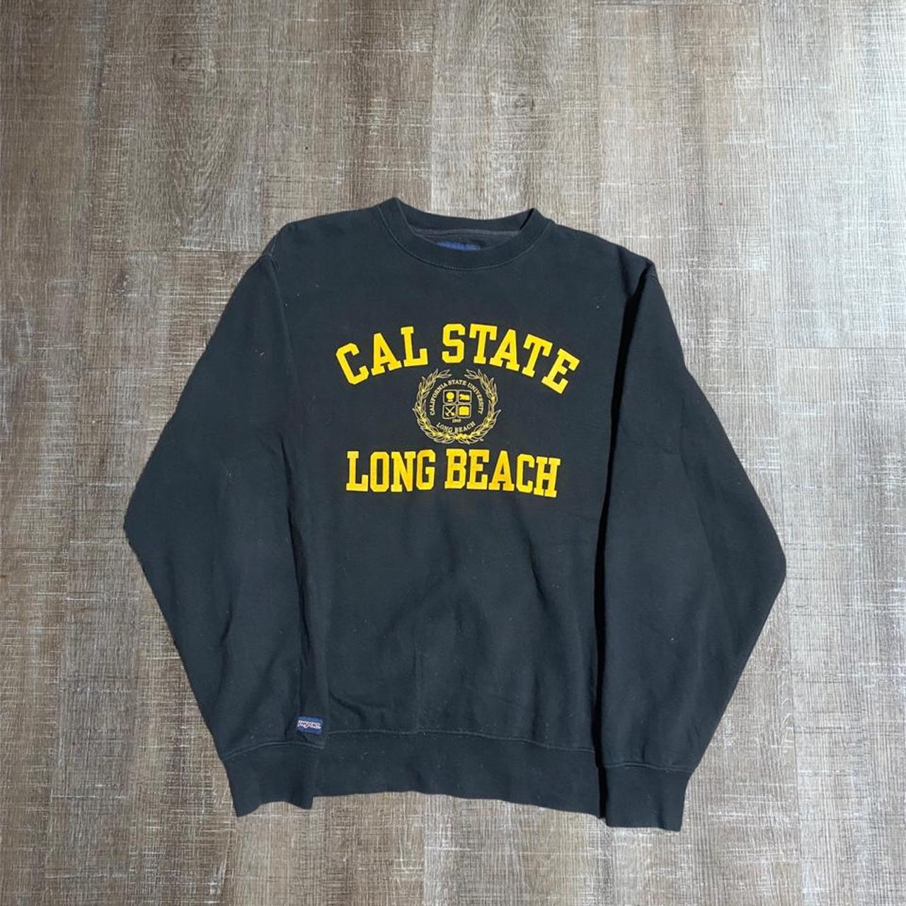 Vintage Cal State California Long Beach Black and... - Depop