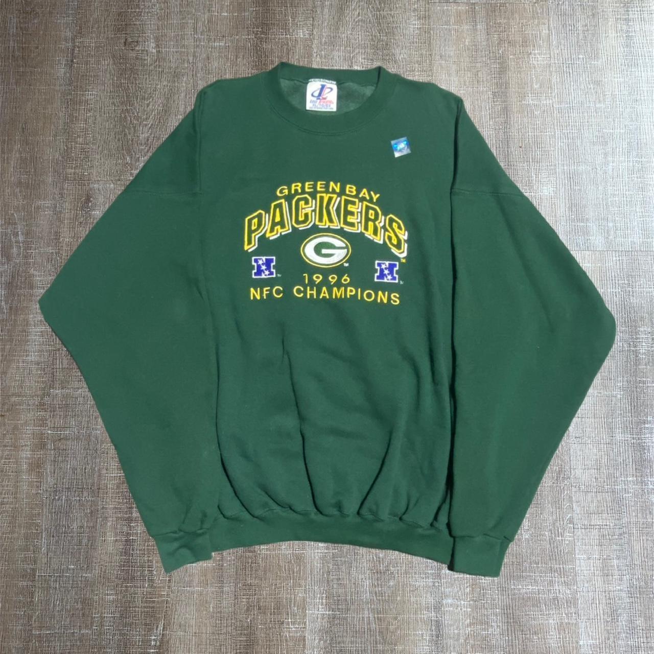 Vintage Green Bay Packers T-Shirt Men's XL Long Sleeve Graphic NFC