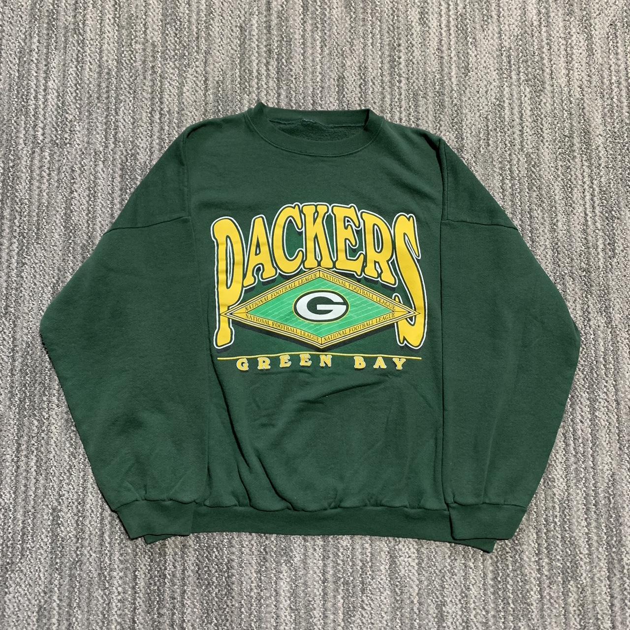 Vintage 90s Green Bay packers jersey long sleeve - Depop