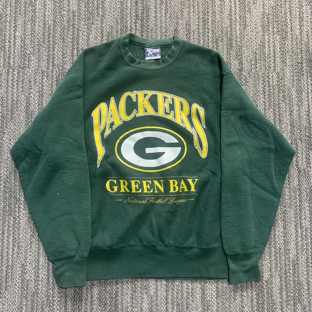 Vintage Green Bay Packers sweatshirt, 1996 green graphic crewneck