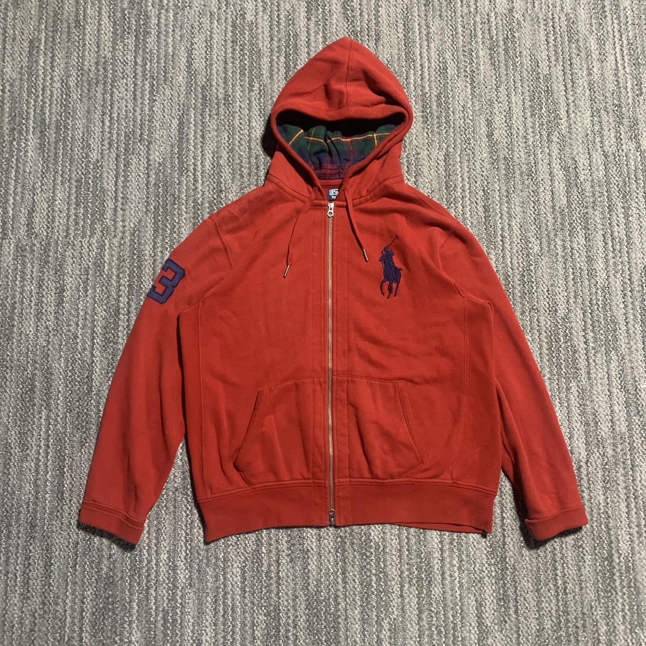 Vintage Polo Ralph Lauren Zip Up Hoodie Size Xl Depop 5683