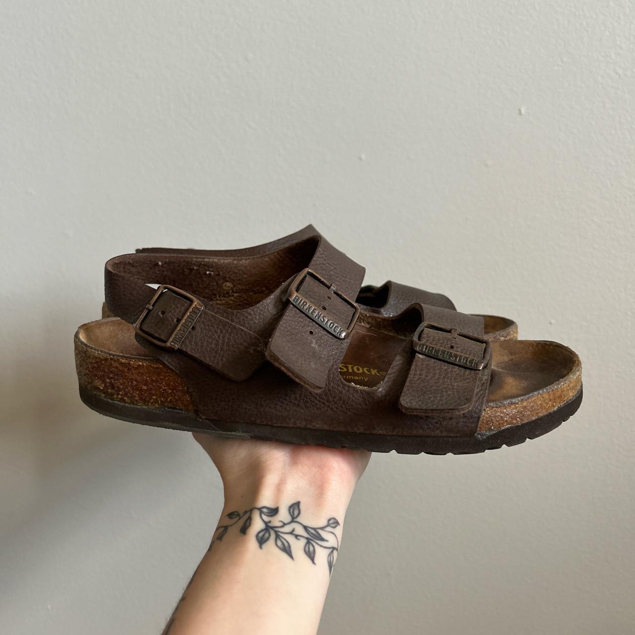 Birkenstock Women's Brown Sandals | Depop