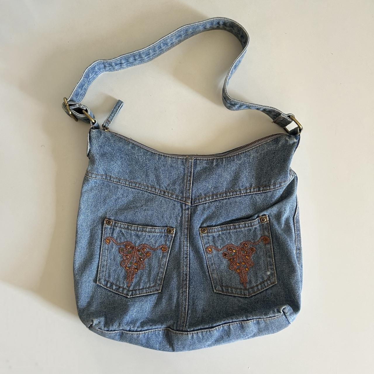 Vintage Louis Vuitton denim / Jeans bag/baggy PM, - Depop