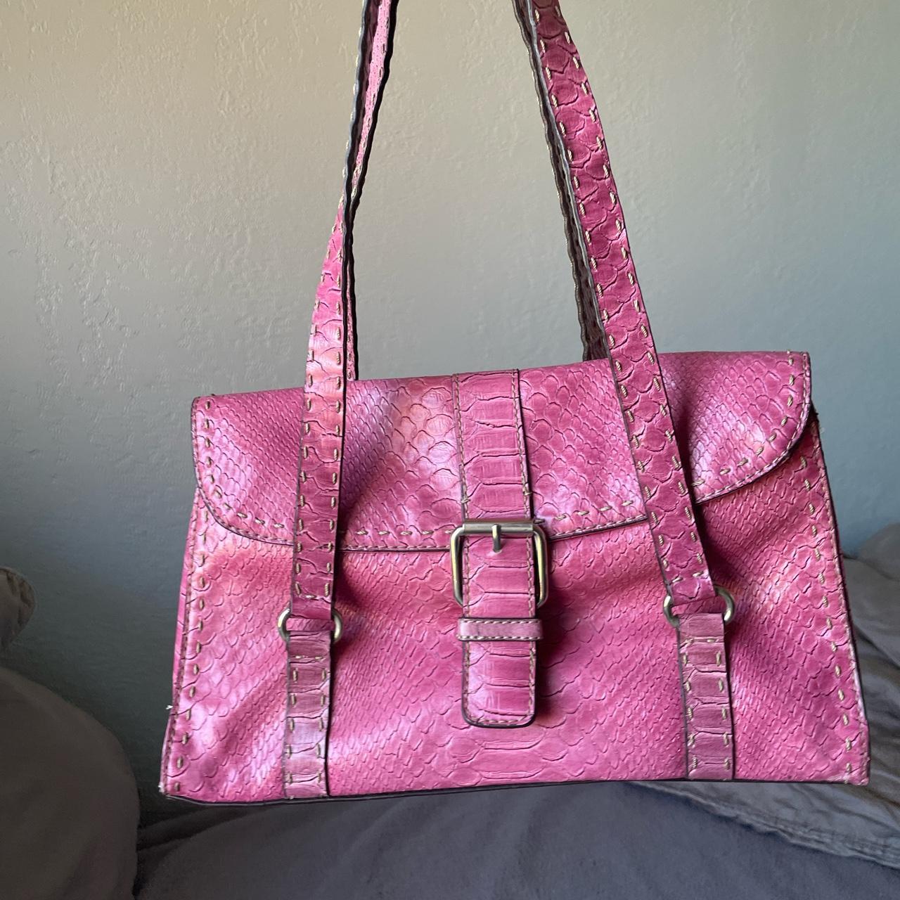 Pink Buckle purse Radiant pink purse with super Depop