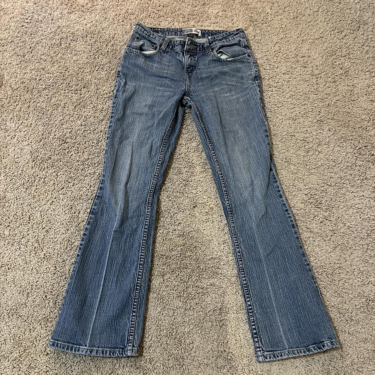 vintage levi’s western boot cut jeans size 6 but can... - Depop