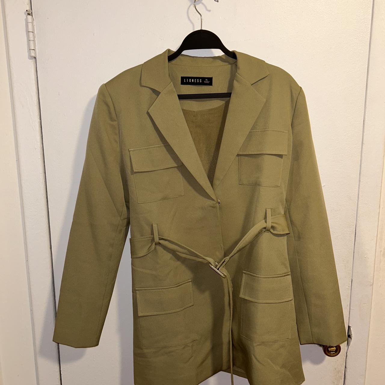 Princess Polly Women's Blazer Dress Khaki/Green XL – Princess