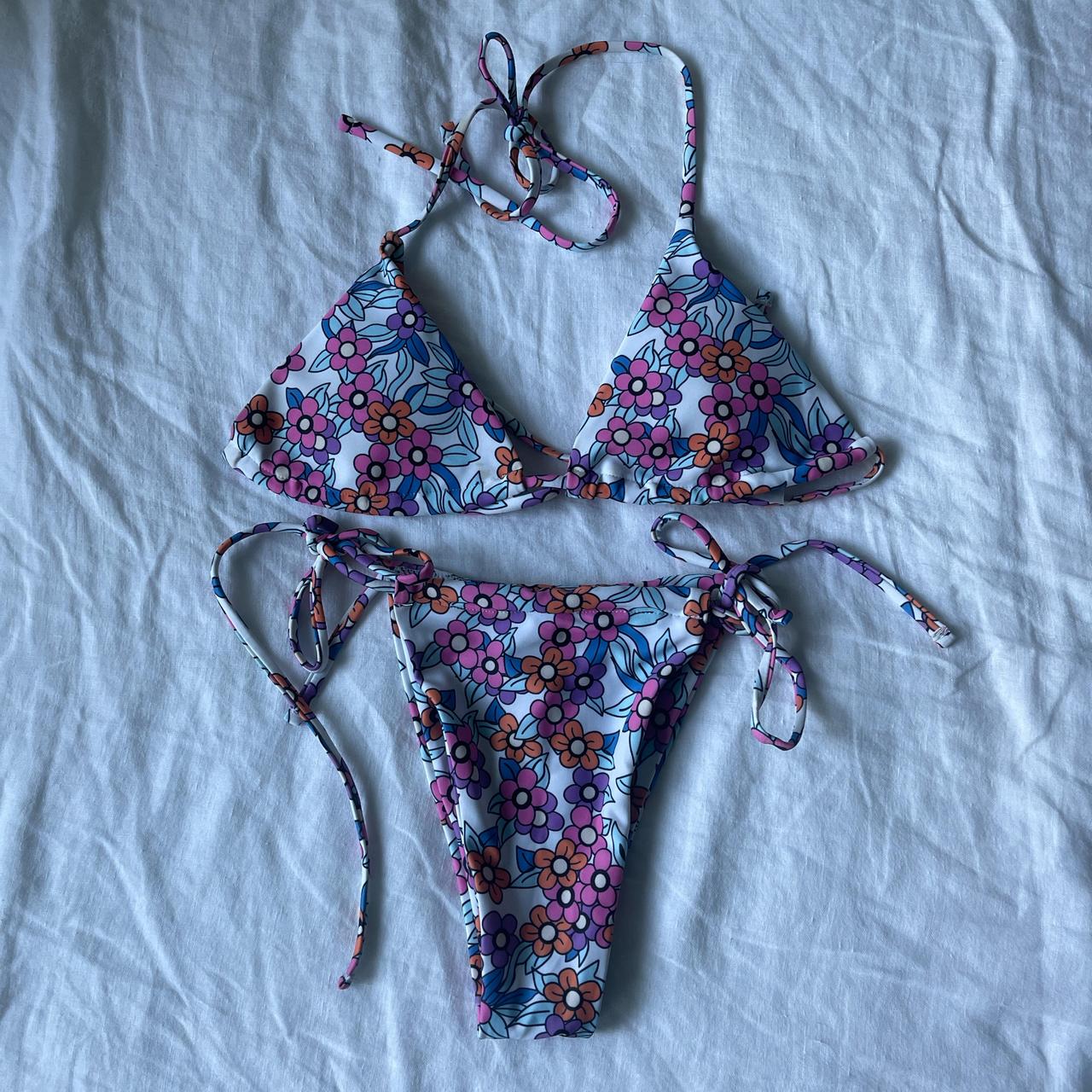 Frankies Bikini - SHEIN floral bikini top and... - Depop