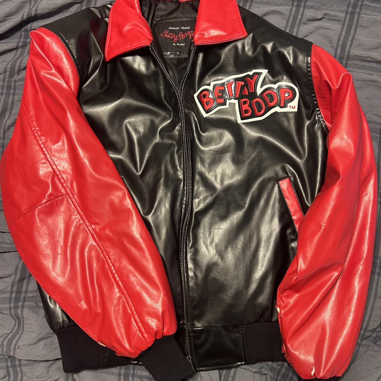 Betty boop-leather-jacket - Depop