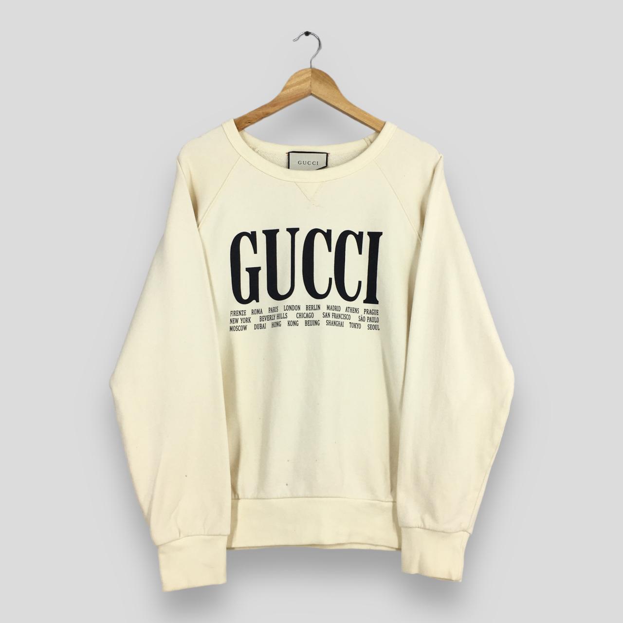 Gucci cities deals hoodie white