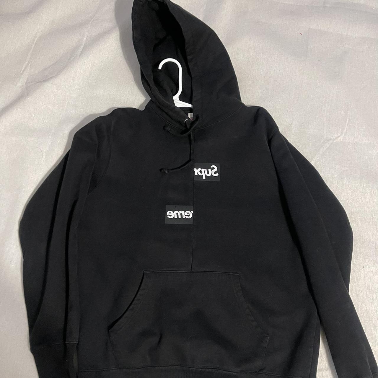 Cdg split outlet box logo hoodie