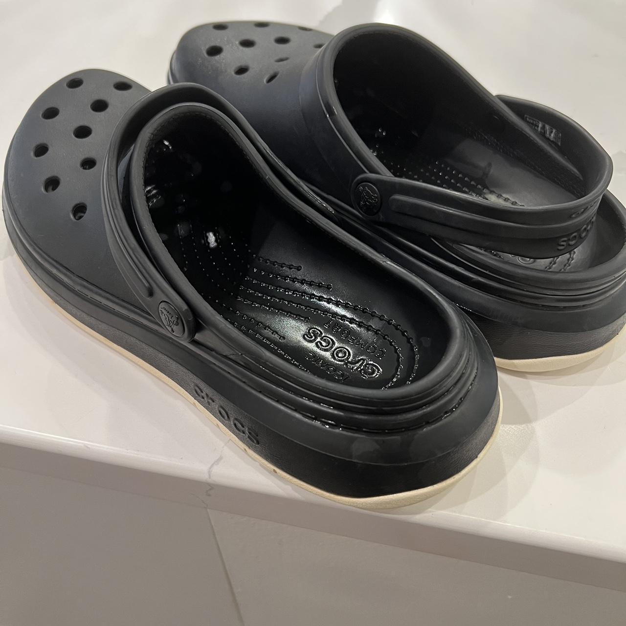 Crocs Off Court Clog Black/White Essential - Men... - Depop