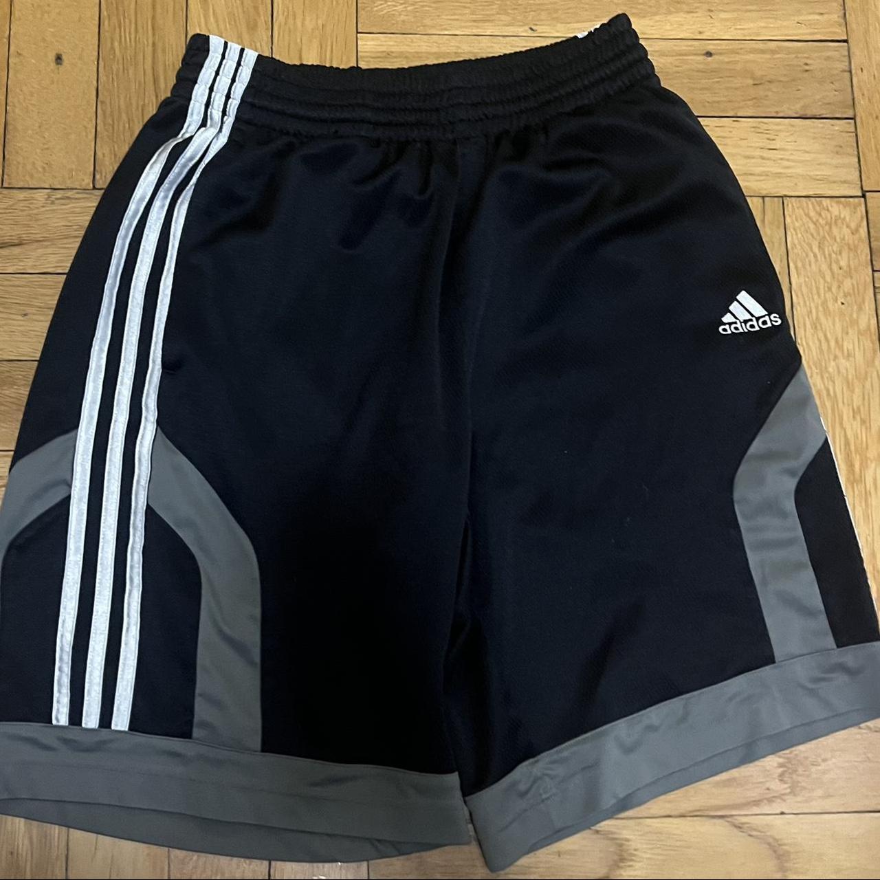 Men adidas shorts slight stain on back left gray... - Depop