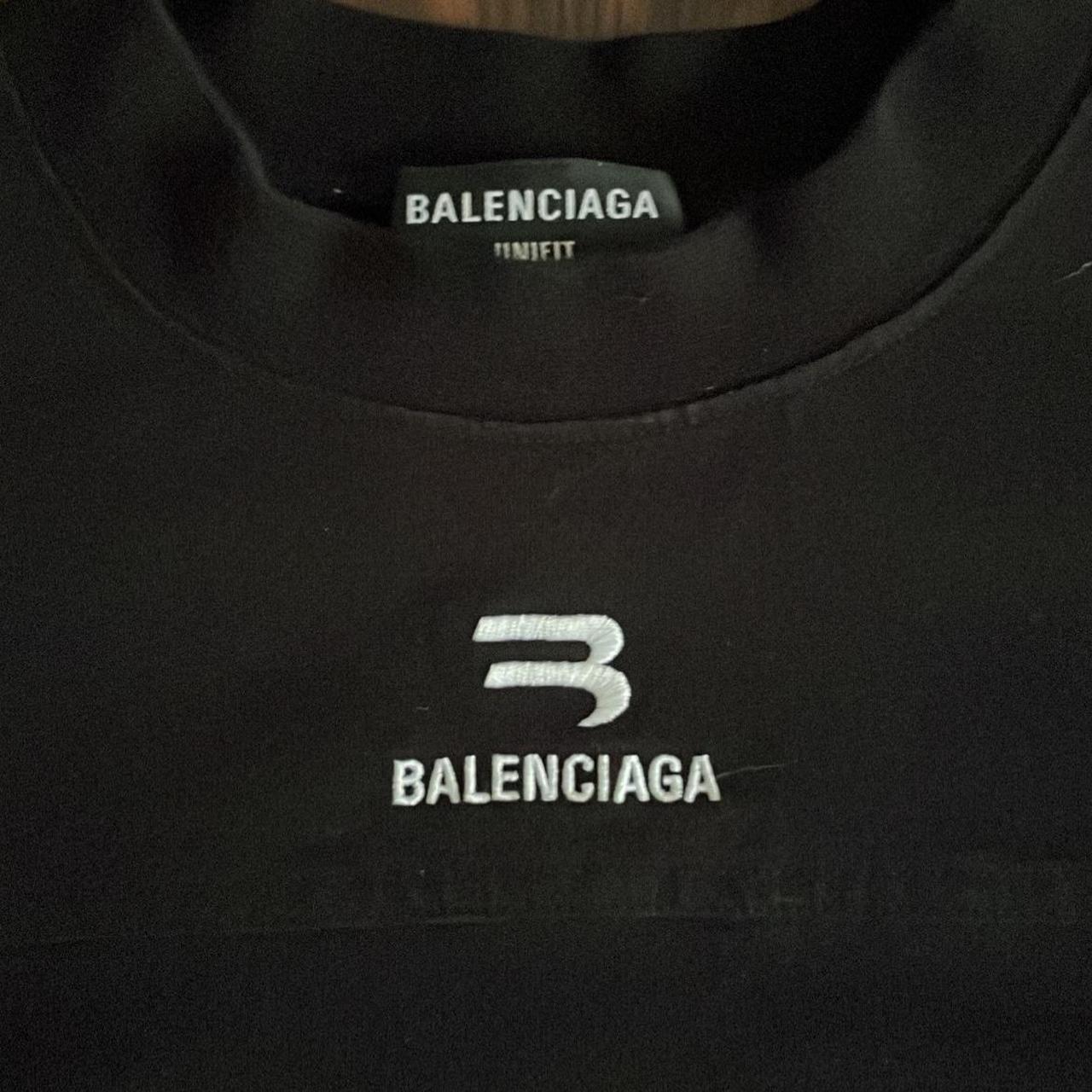 Balenciaga Sporty B Track T-shirt 100% Authentic SO... - Depop