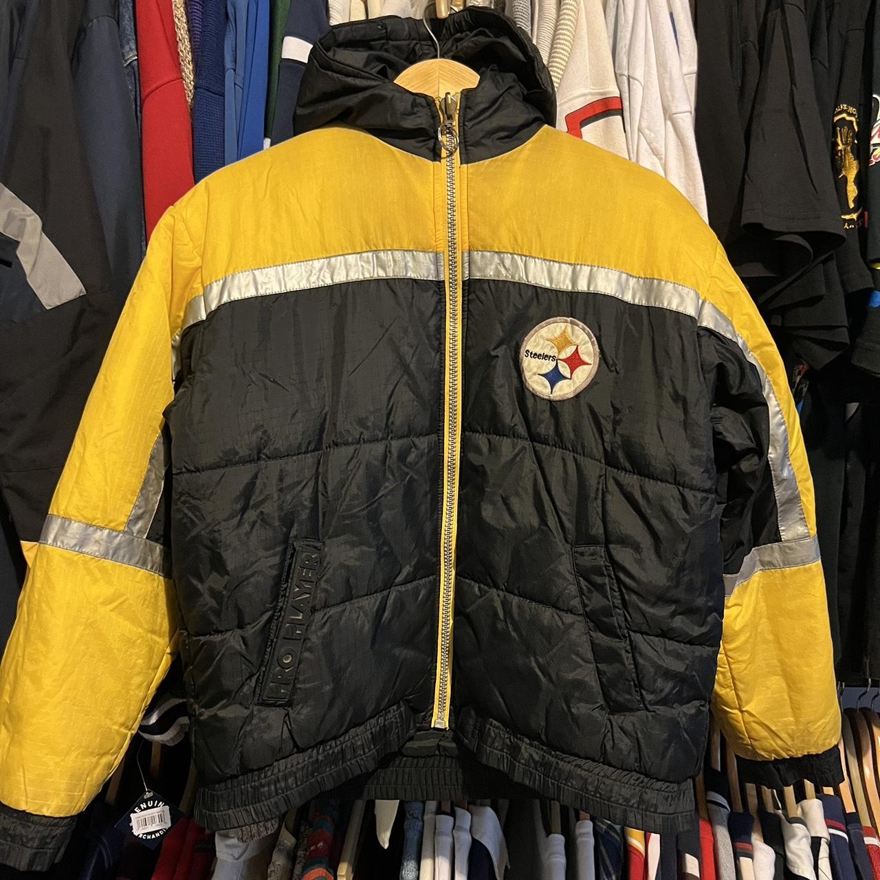 Pro Player Reversible Pittsburg Steelers Jacket Size - Depop