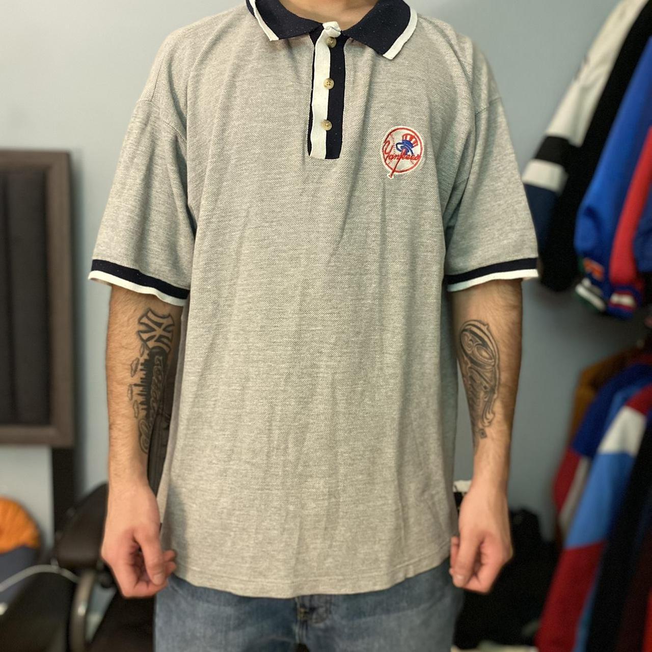 Vintage 90's Embroidered Yankees Polo size large - Depop