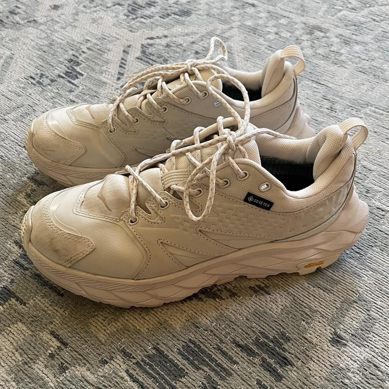 Cream Hoka Anacapa Low GTX shoes are women size US... Depop