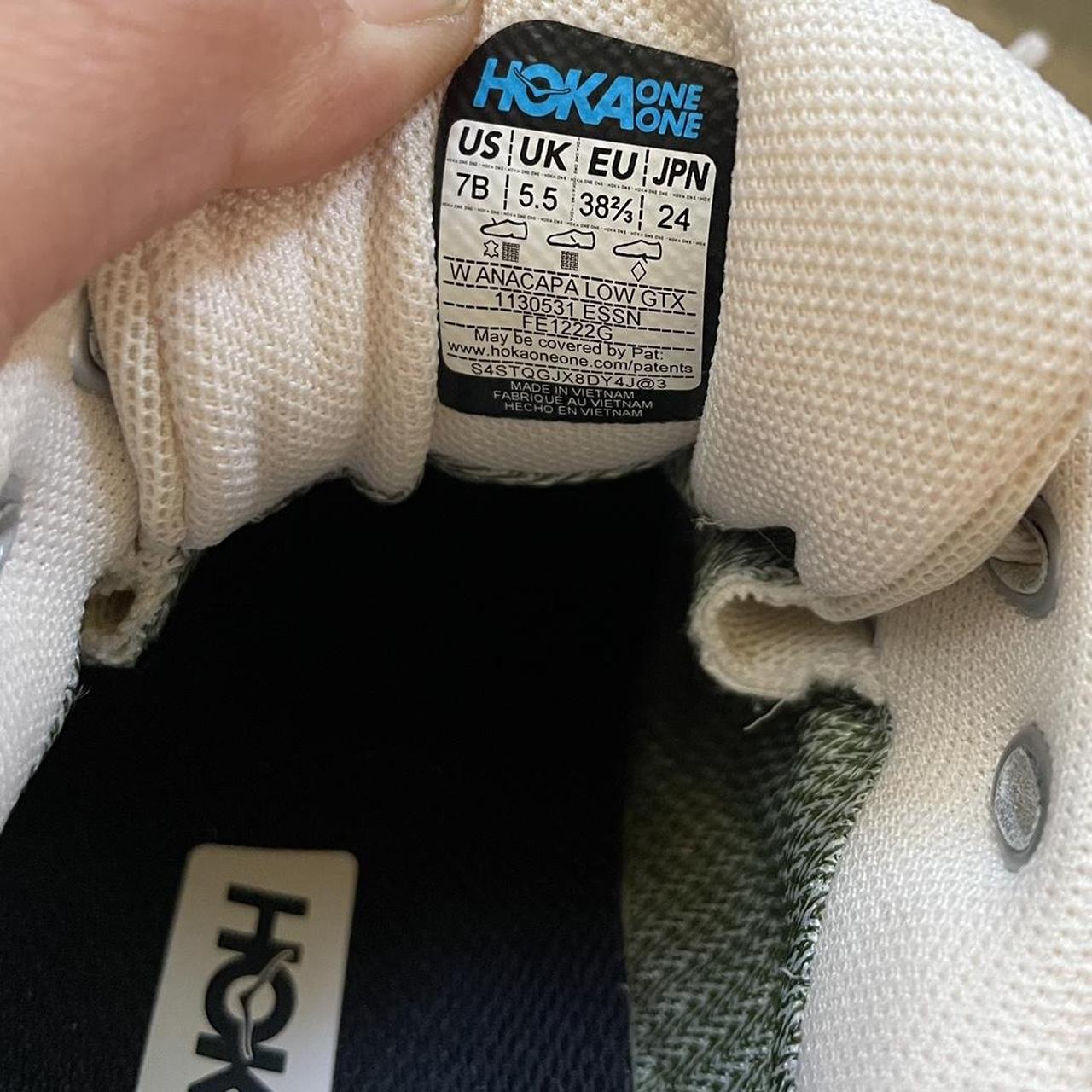 Cream Hoka Anacapa Low GTX shoes are women size US... Depop