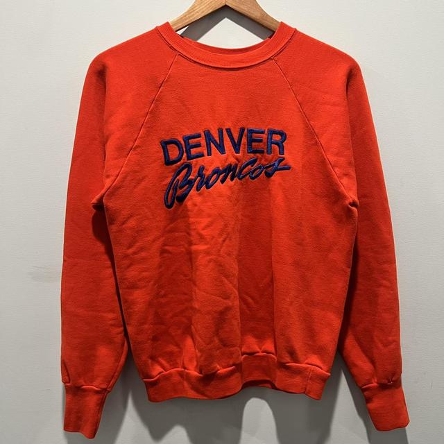 1970s #53 Orange Crush Denver Broncos Sweatpants - Depop