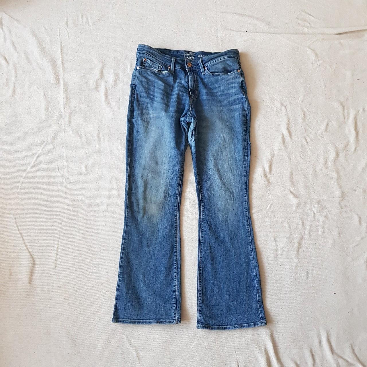 Womens vintage Levi's blue denim mid Levi's bootcut... Depop