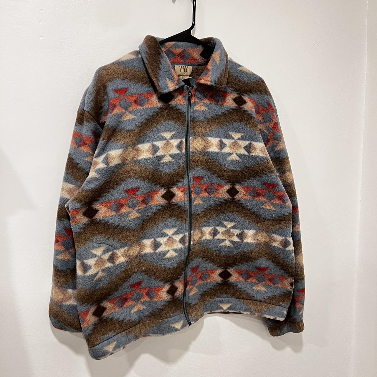 Pendleton Men's Sweater - Multi/Brown - S – Vinta… - image 1