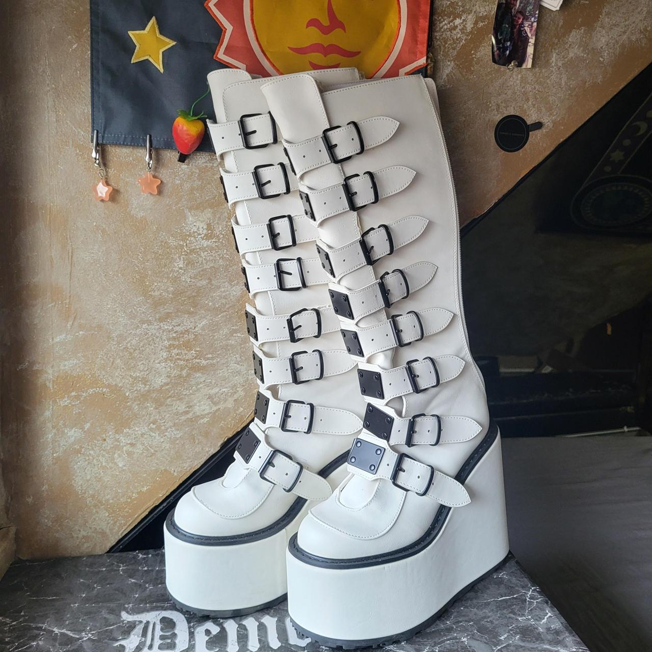 Demonia Women's Boots - Black/White - US 7 – Swin… - image 3