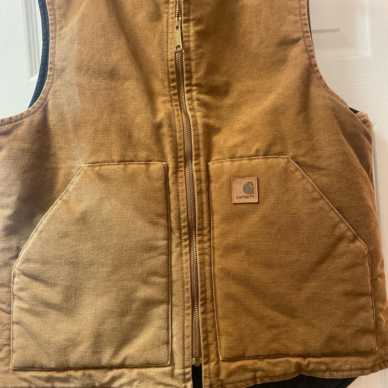 Men's Carhartt V02-211 Arctic Quilt Lined Duck Vest... - Depop