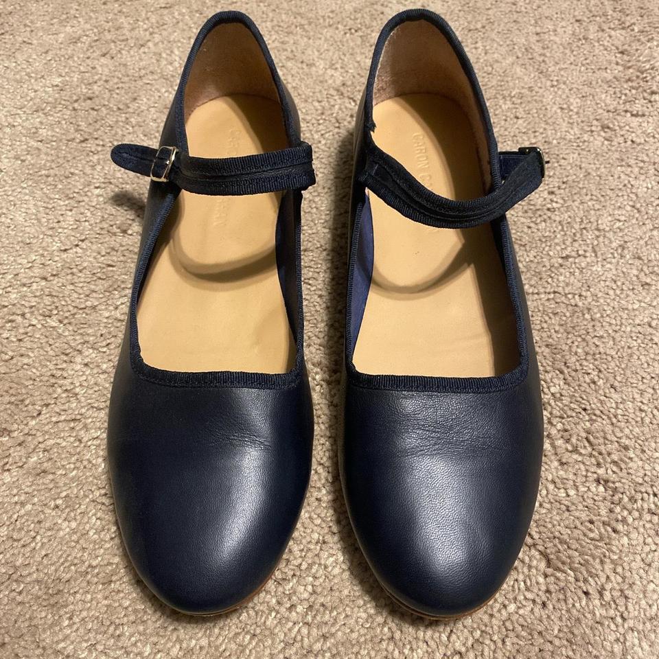 Caron Callahan Ellie Mary Jane in Navy Leather size Depop