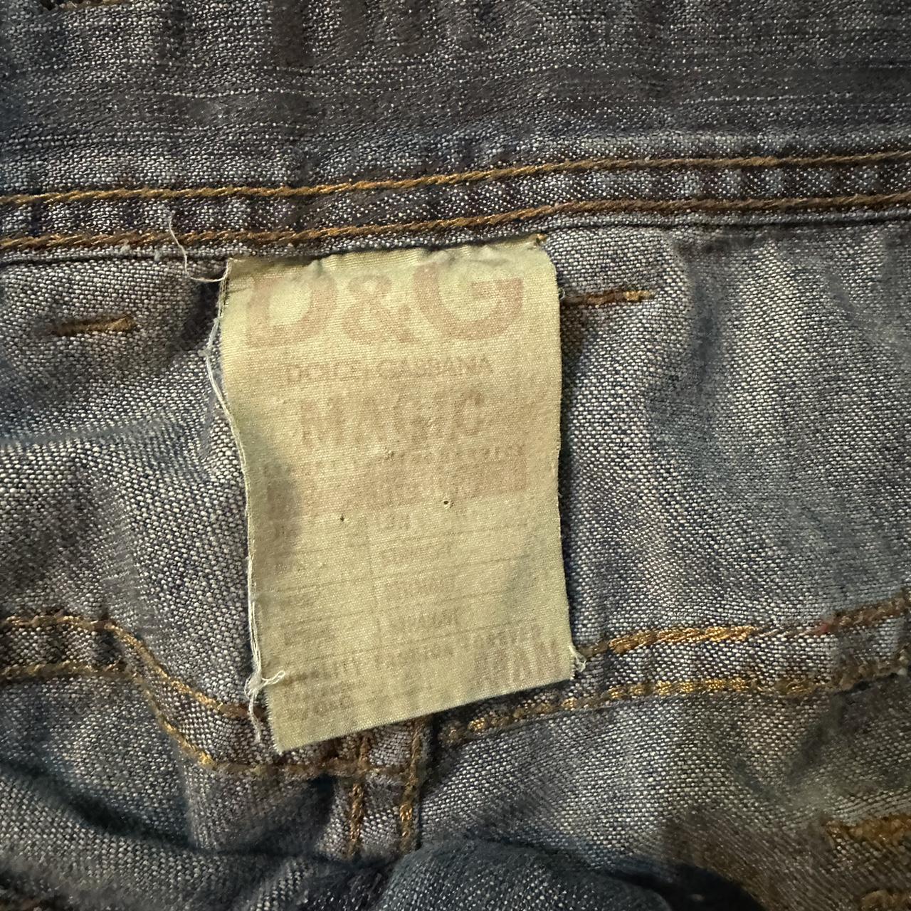 Vintage Dolce and Gabbana Light Wash Denim... - Depop