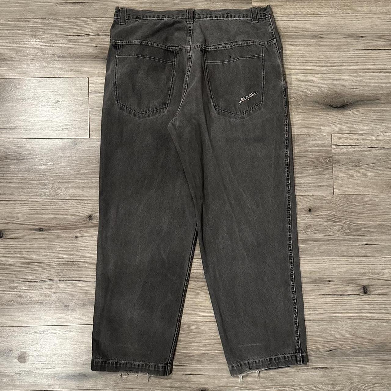 Y2K Kani Grey Baggy Jeans Size: 40x34 (check... - Depop