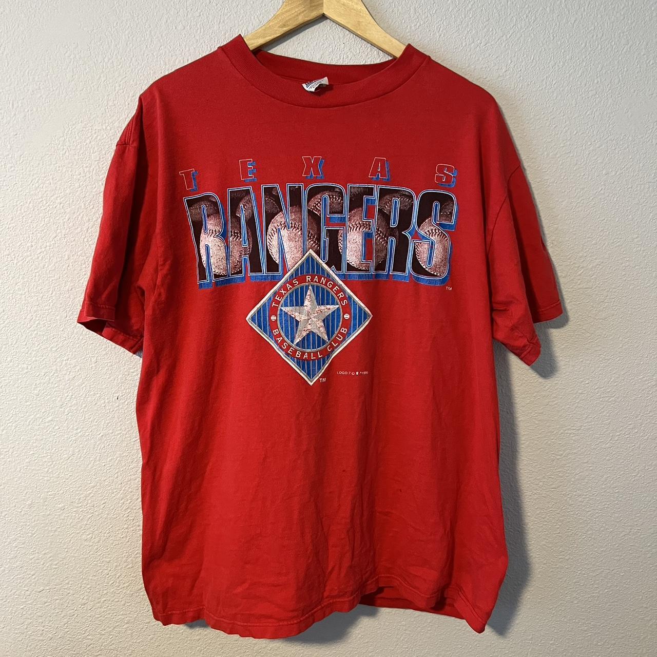 Texas Rangers Graphic T-Shirt Size: - Depop