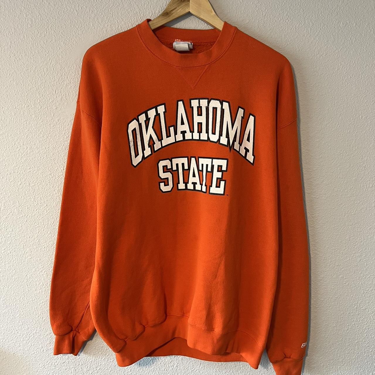 Nike Women's Oklahoma State Cowboys Crew Neck White Sweatshirt, XL