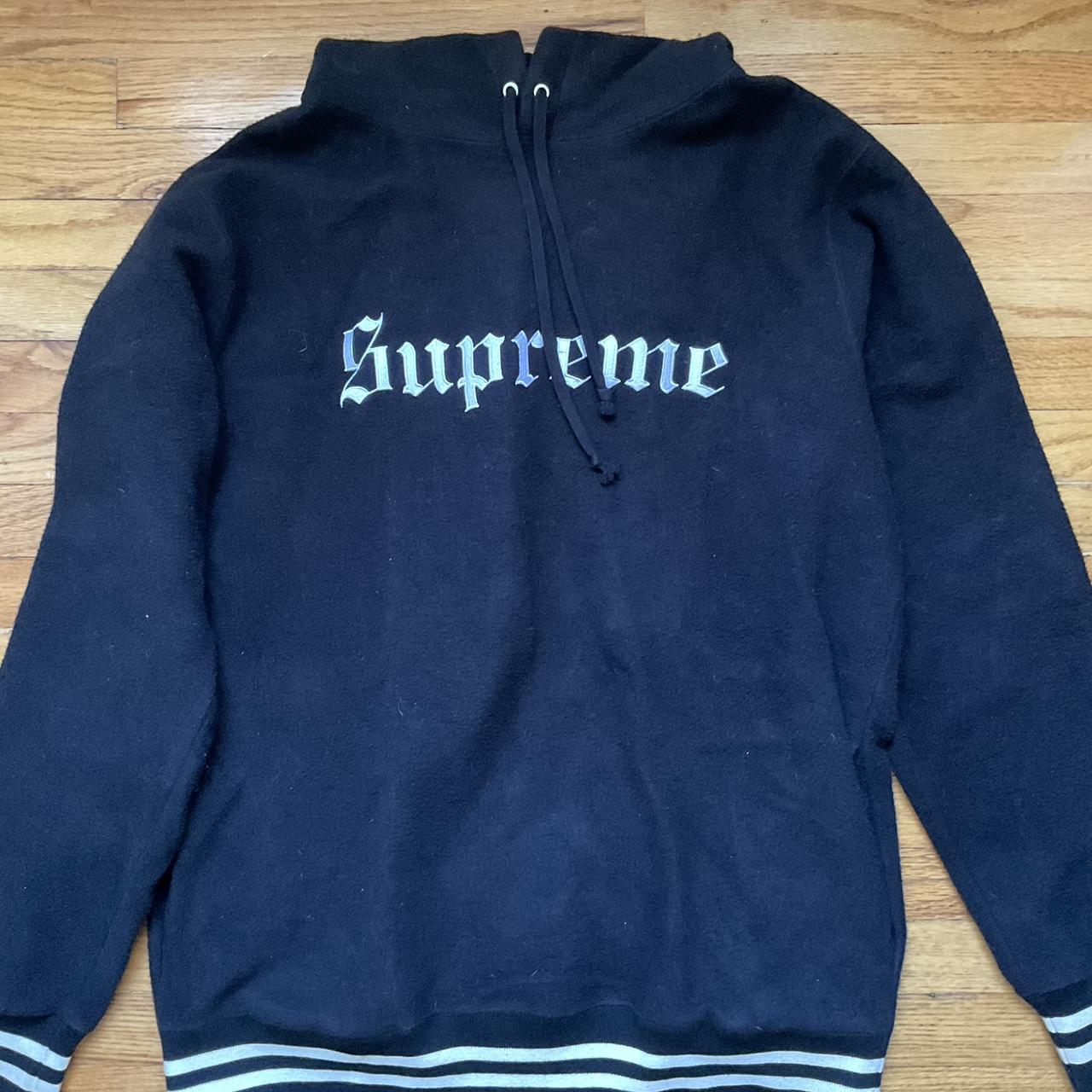 Thick 100% cotton Supreme pull over with side... - Depop