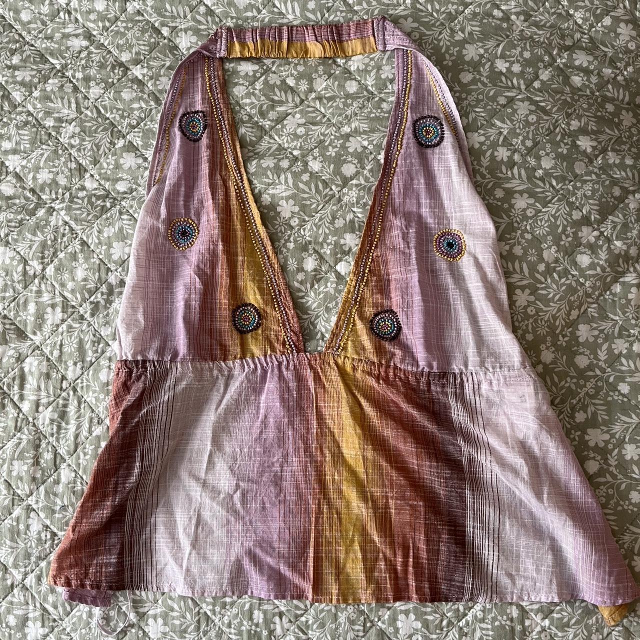 Zara Beaded Halter Top —————————————— * size xxl *... - Depop