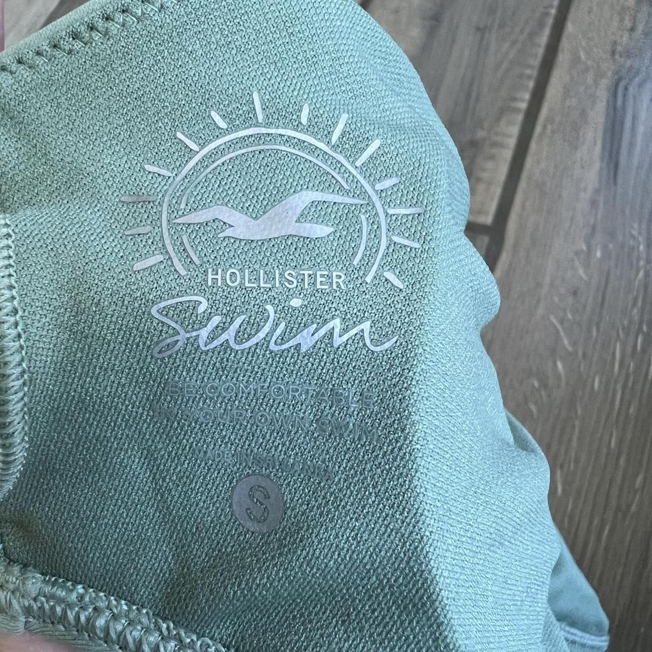 Hollister Co. Women's Green Bikiniandtankinitops Depop