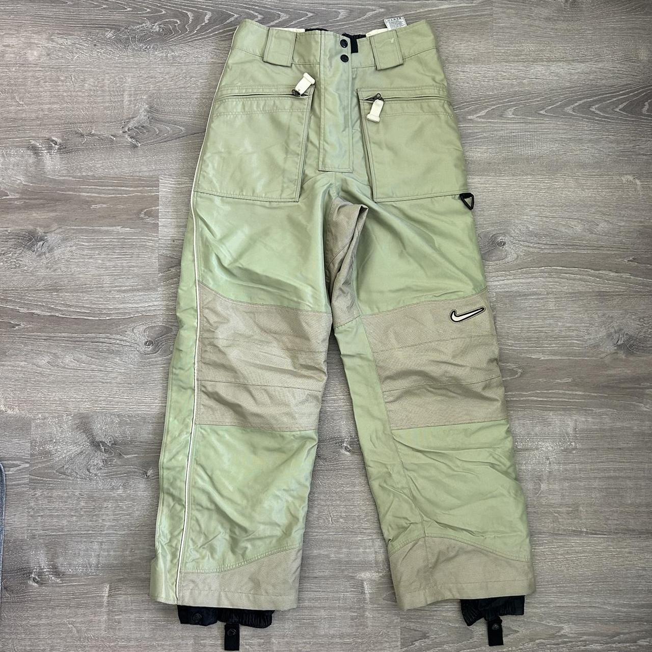 Nike ACG Pants Vintage RARE Nike Snow Pants Green, | Depop