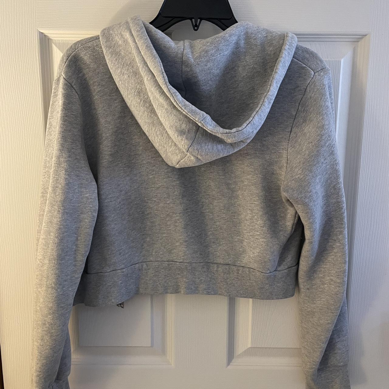 Brandy Melville, Tops, John Galt Heather Grey Crystal Hoodie